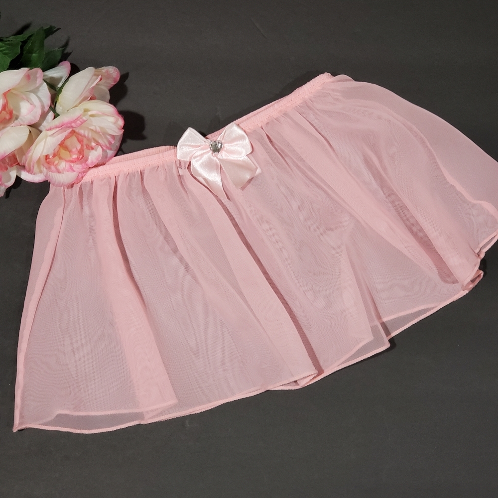 Jacques Moret Pink Dance Skirt Sz S Elastic Waist